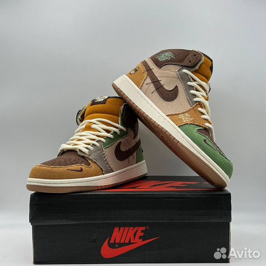 Кроссовки nike air jordan 1 low voodoo