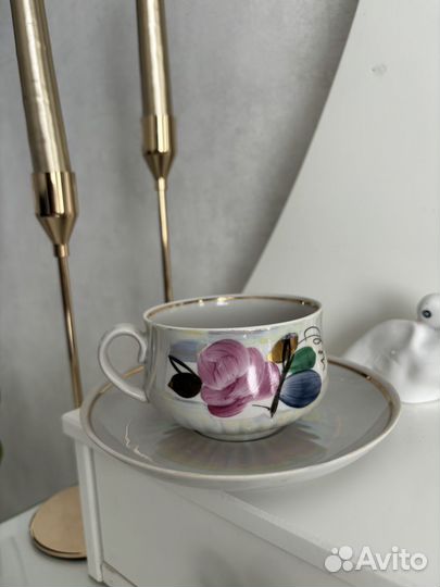 Чайная пара дулево агашки винтаж