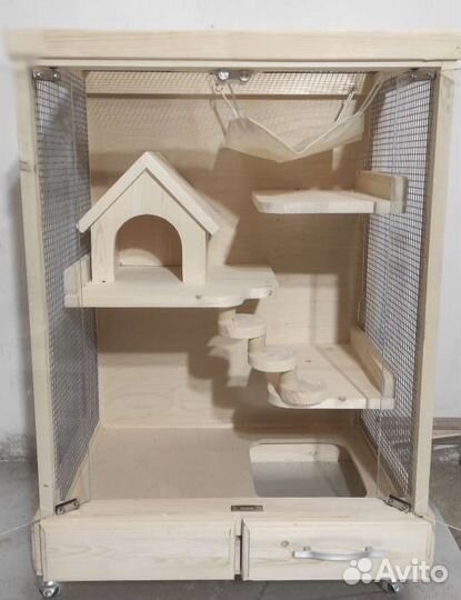 Клетка, витрина, вольер для шиншилл, белки, дегу