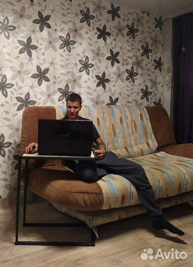 Прикроватный столик лофт журнальный/кофейный