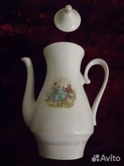 Кофейник Полтавский фарфор СССР