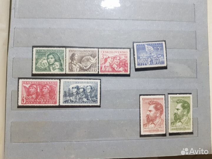 Почтовые марки альбом Чехословакия 1940-ые года