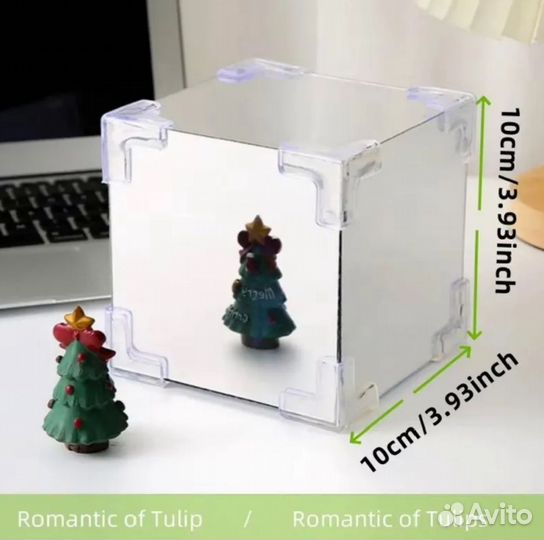 Ночник cube с тюльпанами