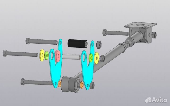 Трекшен бары на Москвич, Иж. Traction bars