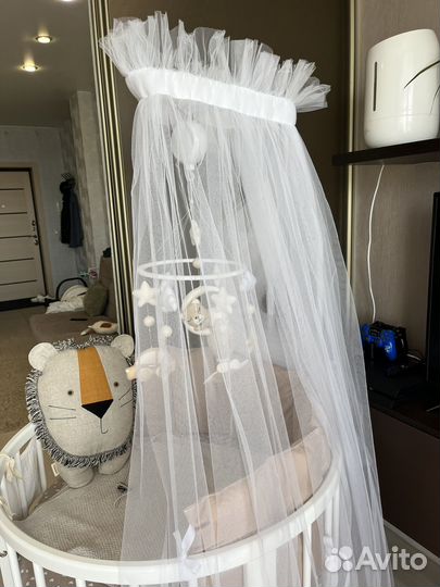 Балдахин в кроватку с держателем