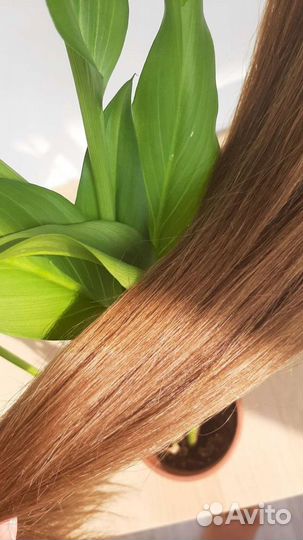 Натуральные волосы на трессе