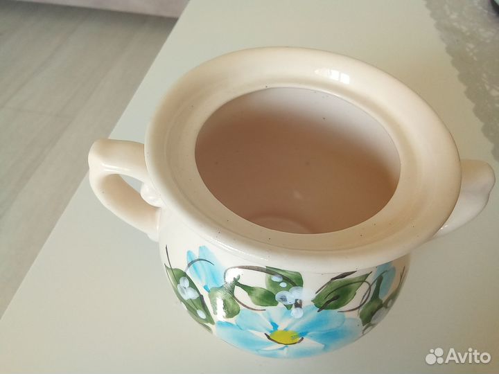 Посуда. Сахарница керамическая. б/у