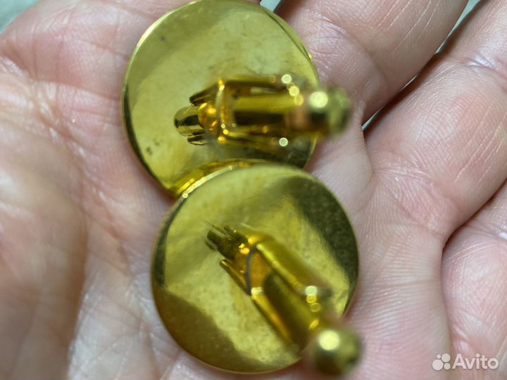 Винтажные запонки и флакон чехословакия