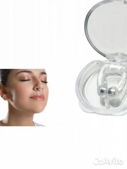 Силиконовая клипса против храпа 