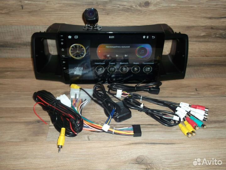 Магнитола Toyota Corolla E120 Android с камерой