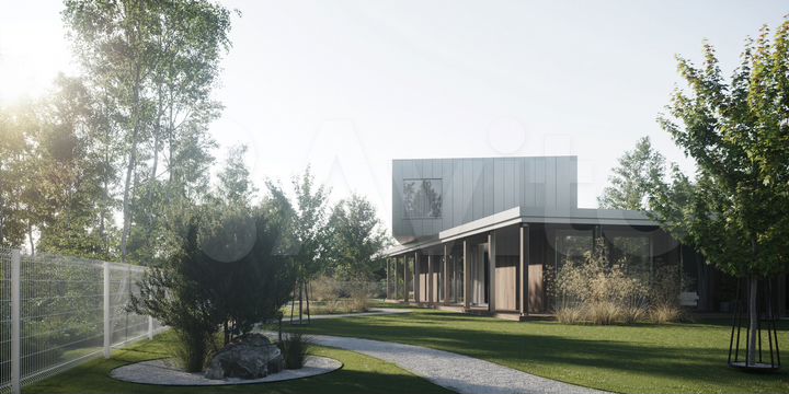 Коттедж 201,2 м² на участке 12,7 сот.