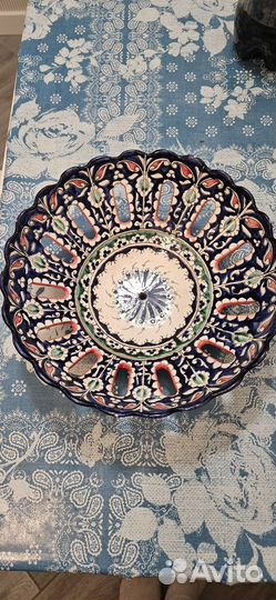 Ваза для фруктов Риштанская керамика