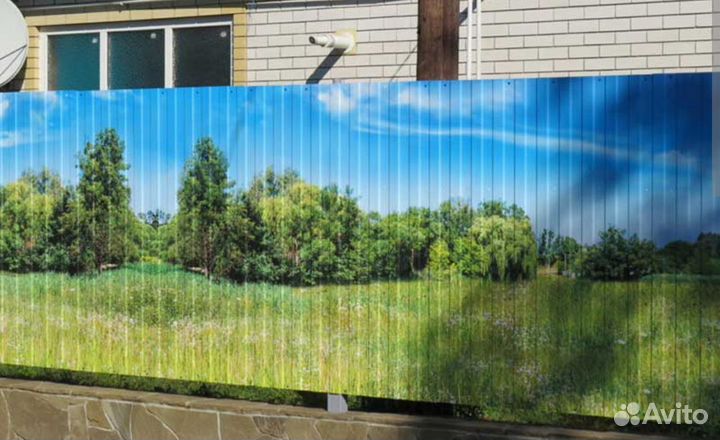 Заборы из профнастила Установка забора и ворот