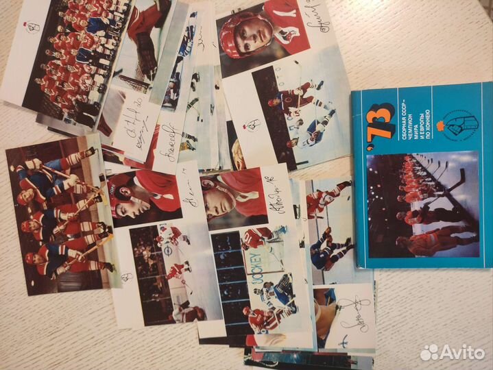 Наборы открыток хоккей СССР, книги