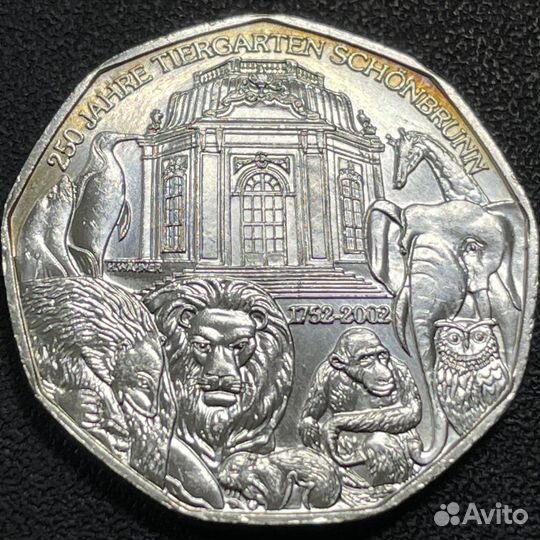 5 евро Австралия серебро 800 пробы 10 грамм