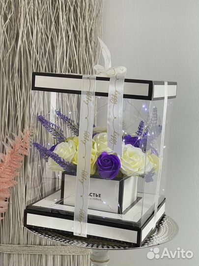 Цветы розы из мыла доставка 24/7Новинка