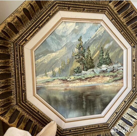 Картина маслом пейзаж Винтаж