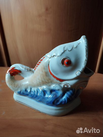 Рыба фарфор, салфетница, карандашница, пепельница