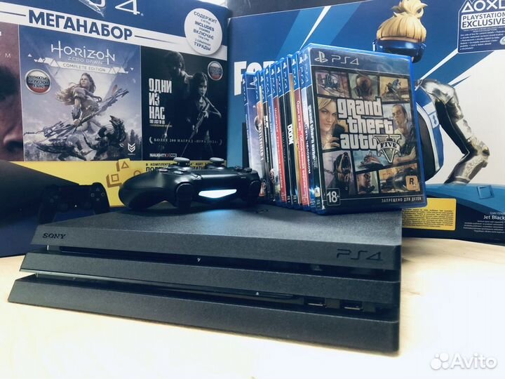 Sony PS4 Pro 1tb гарантия 1 год +400 игр