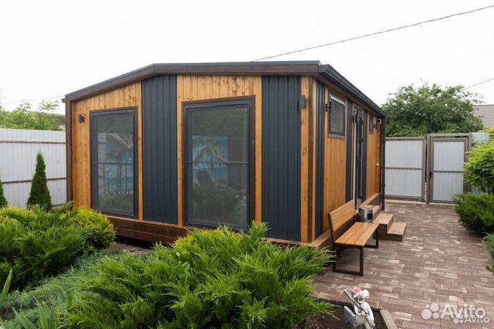 Баня 6х5 двухмодульная Скандинавия BY-9020