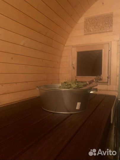 Баня-бочка на прицепе