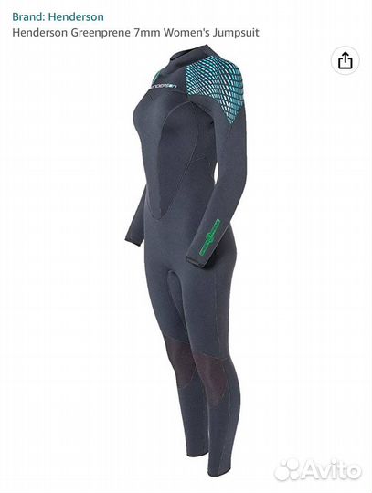 Гидрокостюм хендерсон 7мм женский размер 12