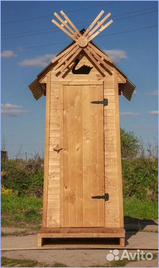 Дачный туалет с лебедем AMF