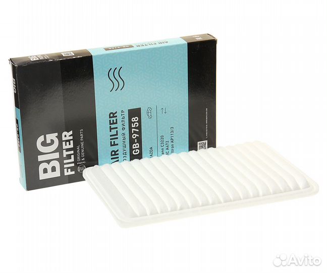 Фильтр воздушный mazda 3 (03) (1.4/1.6) BIG filter