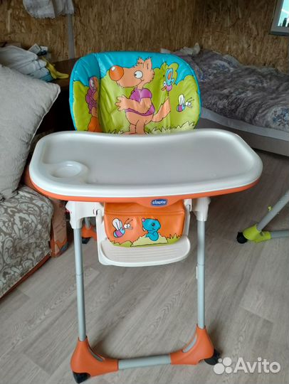 Стульчик для кормления chicco polly