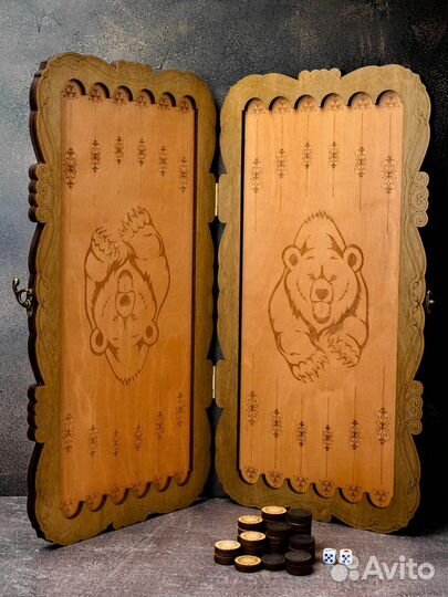 Нарды вдв 50 см Ручная сборка + чехол