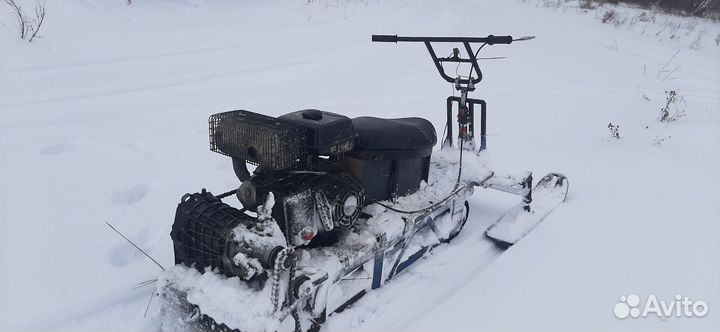 Самодельный мини снегоход(обмен)