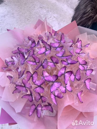 Букет из бабочек, Конфет на заказ