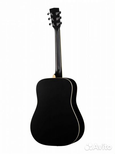 Акустическая гитара черная с чехлом W81-BKS