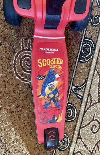 Самокат Kreiss премиум 3+ трехколесный