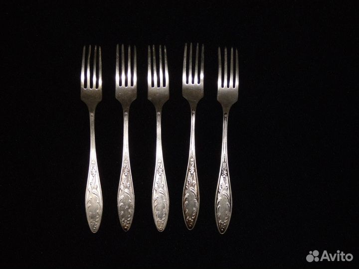 Вилки мельхиоровые Кольчугино Клеймо Глухарь СССР