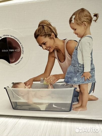 Ванночка+горка+подставка для купания stokke