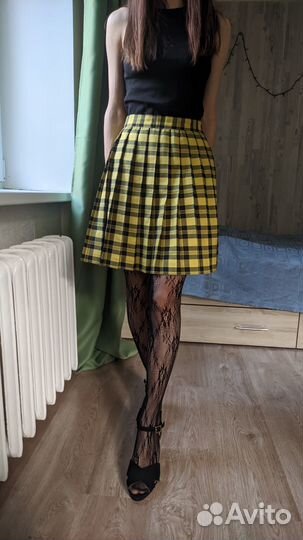 Юбка плиссированная в клетку