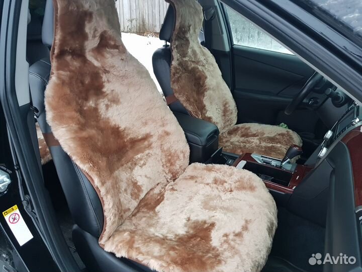 Автонакидка из Меха Натуральный Овчина