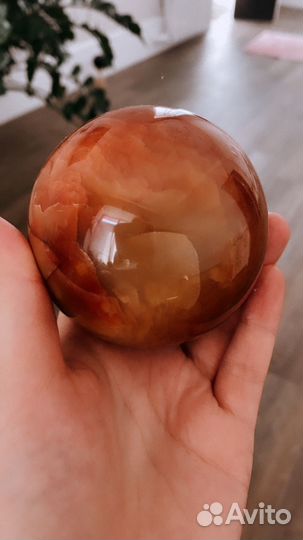 Сердолик камень шар