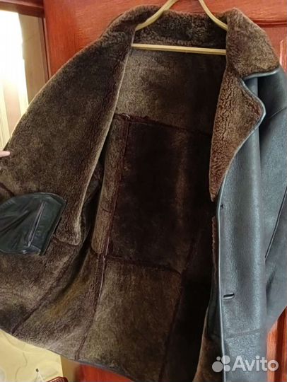 Кожаная дубленка мужская