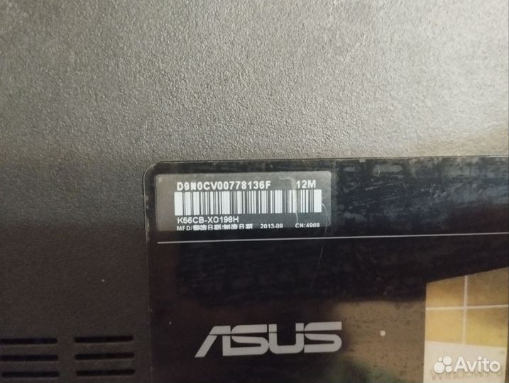 Ноутбук asus на запчасти