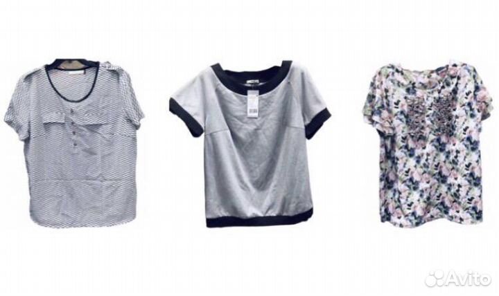 Блузки (54-60), c короткими рукавами