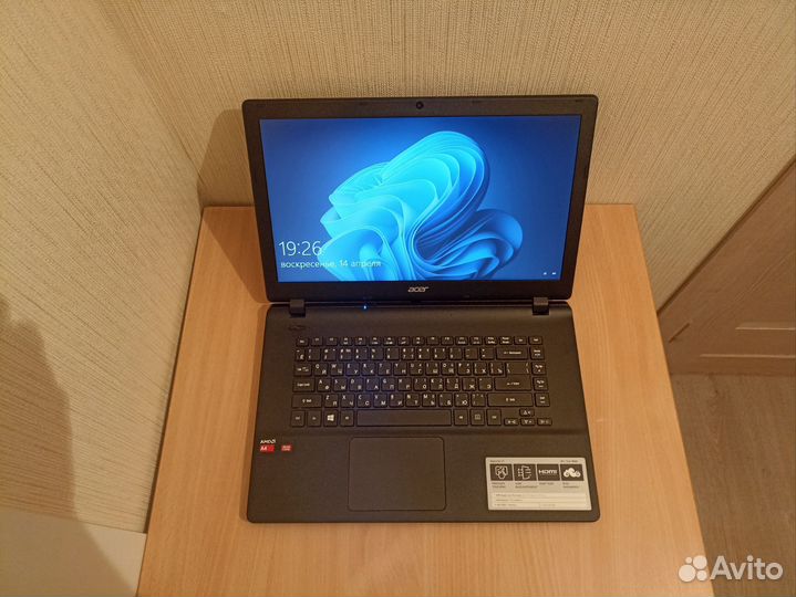 Acer 15.6/AMD QuadCore A4-7210/4Gb/128Gb SSD