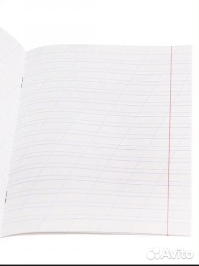 Рабочая тетрадь в косую линейку