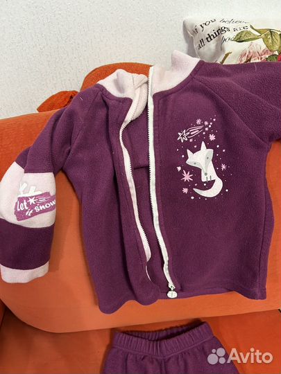 Флисовый костюм для девочки 104