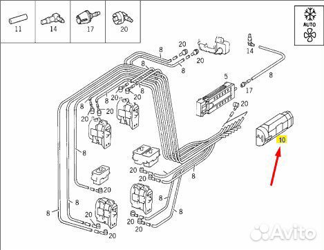 Блок управления печки Mercedes Clk W208 112.940