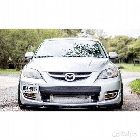 Сплиттер бампера Mazda 3 bk