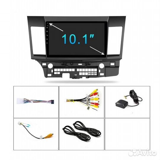 Mitsubishi lancer 2007-12г. андроид магнитола нов