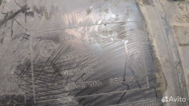 Защита арок (подкрылок) левая передняя BMW 1 F20, F21