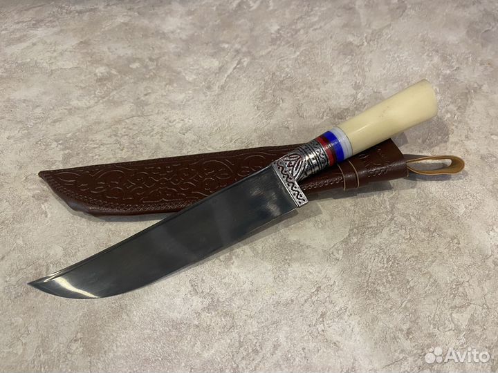 Пчак средний Кость гарда гравировка шх15, 16-18 см